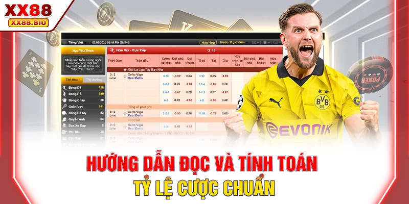 Hướng dẫn đọc và tính toán tỷ lệ cược chuẩn