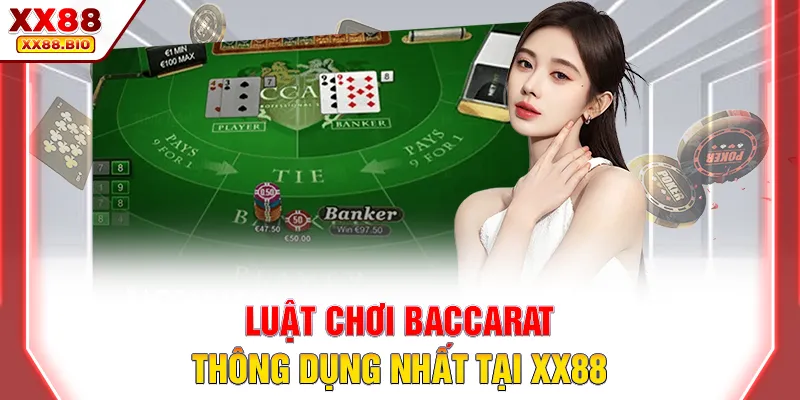 Luật chơi Baccarat thông dụng nhất tại XX88